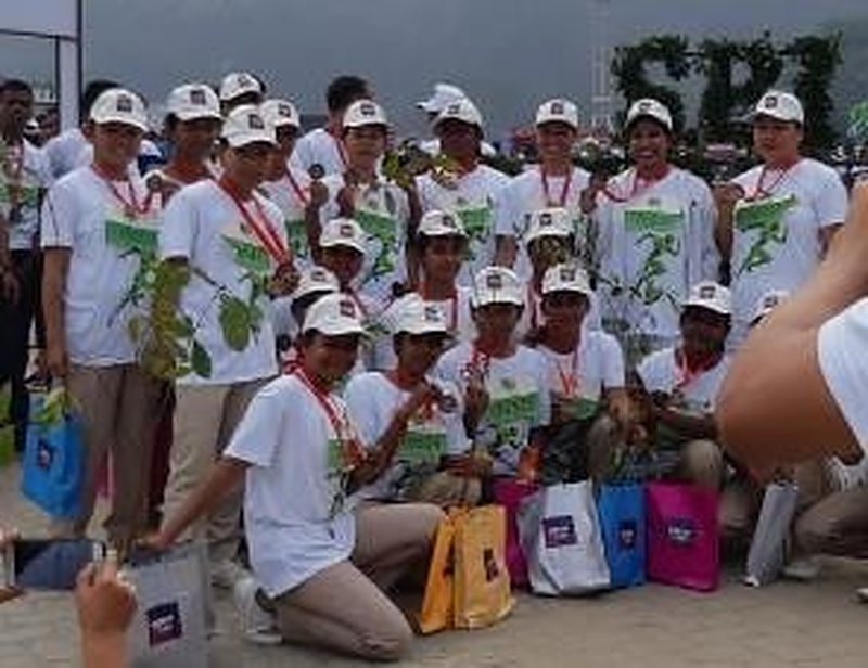 Volunteers at a brand activation