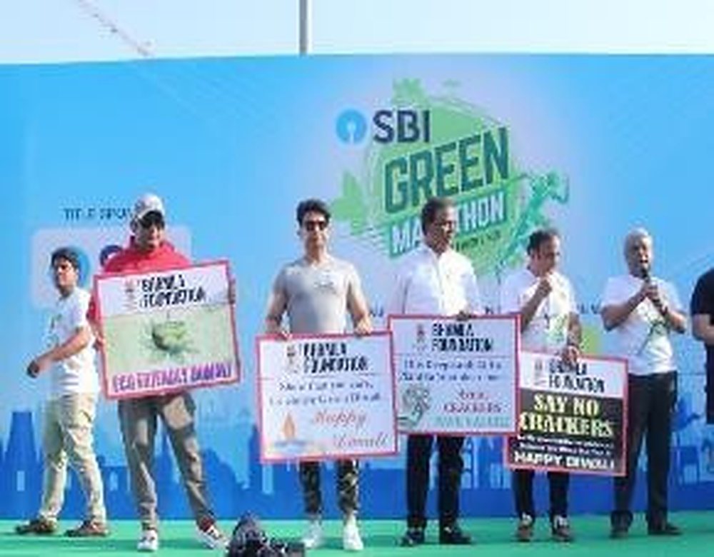 On-ground brand activation with participants holding message boards