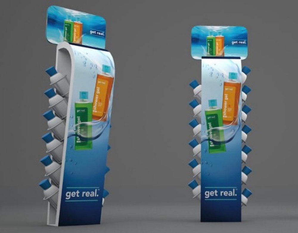 Branded standees designed as marketing collateral